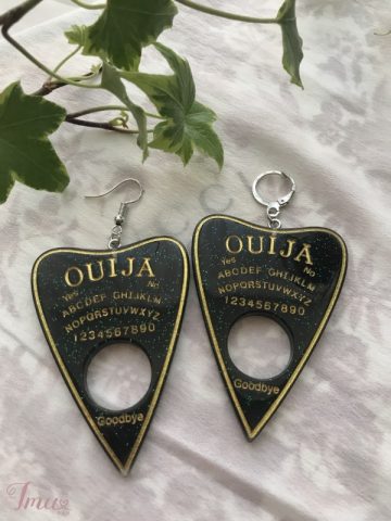 imusau.lt | listing rankų darbo auskarai // ouija board earrings